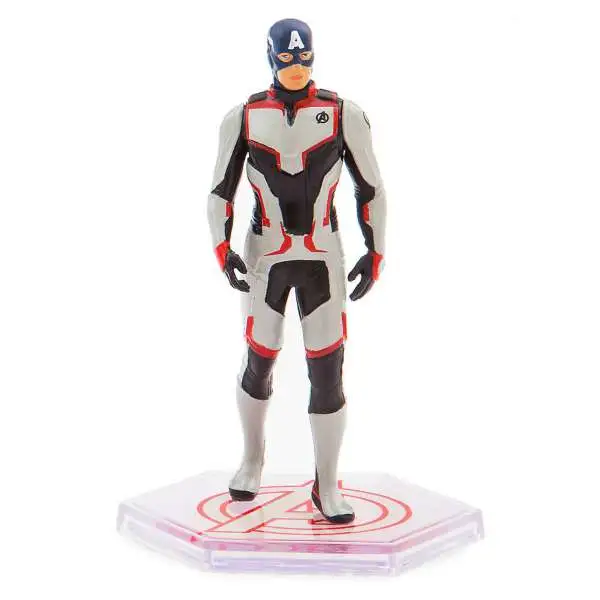 Disney Marvel Avengers Endgame Captain America 4-Inch PVC Figure [Quantum Realm Suit Loose]