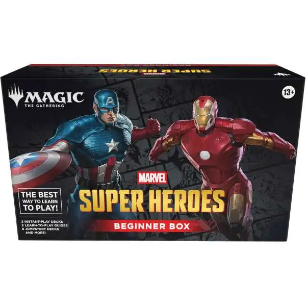 MtG Marvel Super Heroes Beginner Box [2 Tutorial Decks, 8 Themed Half-Decks, 2 Playboards, 2 Spindowns & More!] (Pre-Order ships June)