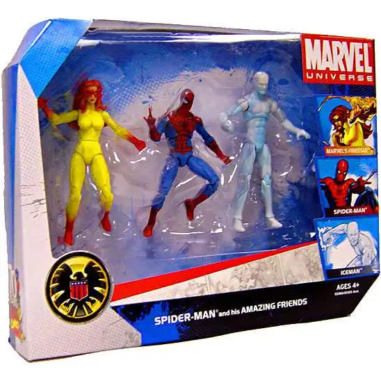 Marvel Universe Spider-Man & His Amazing Friends Exclusive Action Figure Set