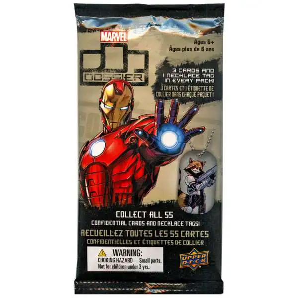 Marvel Upper Deck Dossier Trading Card Pack