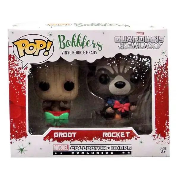 Funko Guardians of the Galaxy Marvel Collector Corps Groot & Rocket Bobble Head 2-Pack