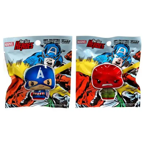 Funko Marvel Pint Size Heroes Captain America & Red Skull Exclusive Vinyl Figure 2-Pack [Superhero Showdown]