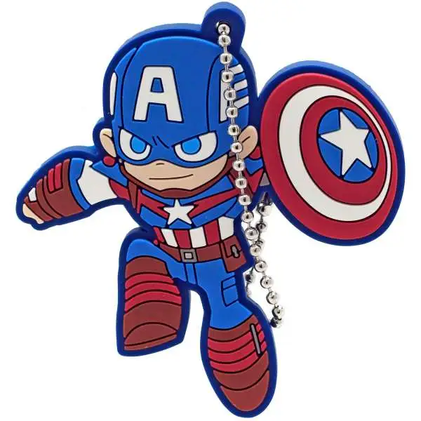 Marvel Gashapon Captain America 2-Inch Keychain