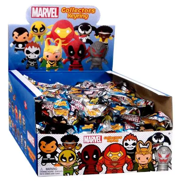 3D Figural Keyring Marvel Series 3 Mystery Box [24 Packs]