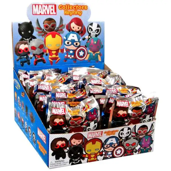 3D Figural Keyring Marvel Series 6 Mystery Box [24 Packs]
