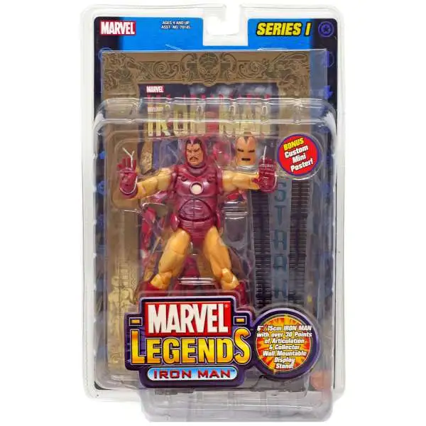 Marvel Legends Series 1 Iron Man Action Figure [Gold Foil Variant]