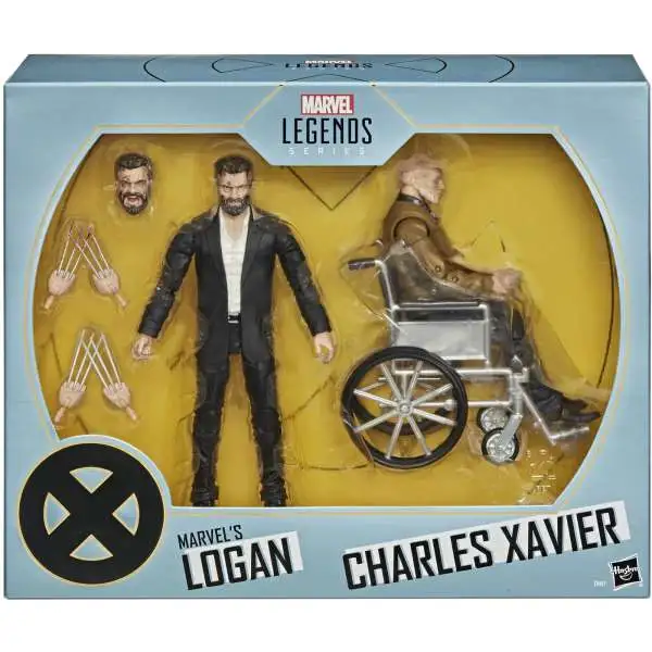 X-Men Marvel Legends Logan and Charles Xavier Exclusive Action Figure 2-Pack