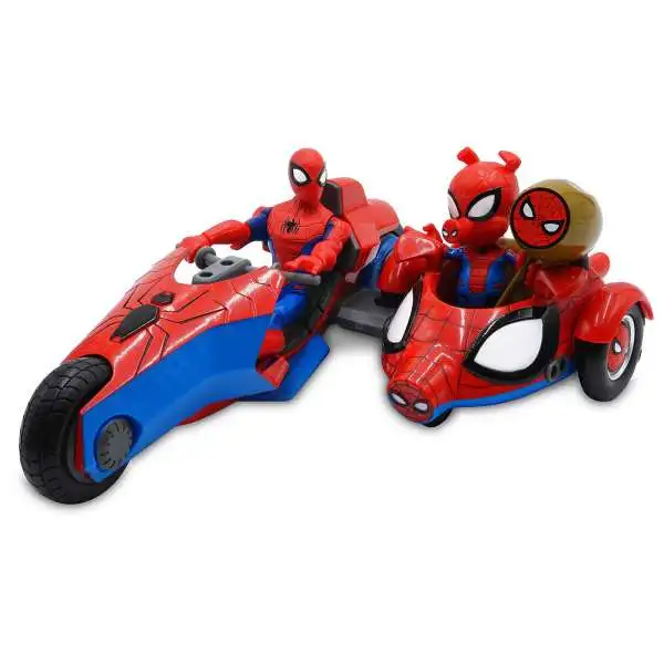 Disney Marvel Toybox Spider-Man & Spider-Ham Exclusive Action Figure & Vehicle [with Bike]