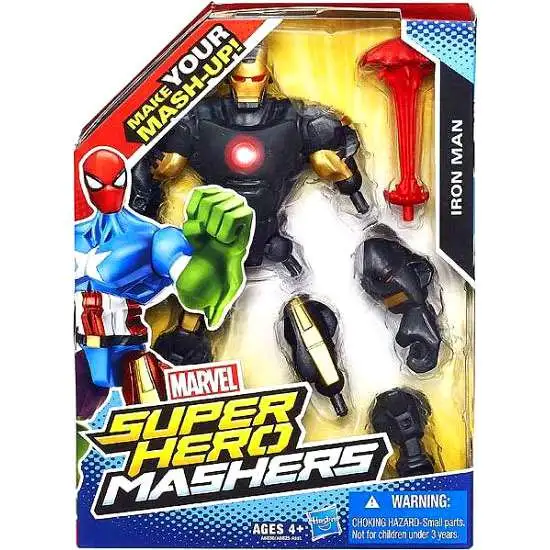Marvel Super Hero Mashers Iron Man Action Figure [Black Armor]