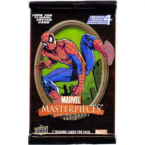 Marvel Skybox Masterpieces Series 2 Trading Card Pack [7 Cards]