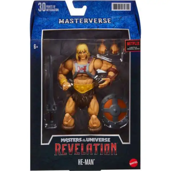 Masters of the Universe Revelation Masterverse Wave 1 He-Man Action Figure [Netflix, Classic]