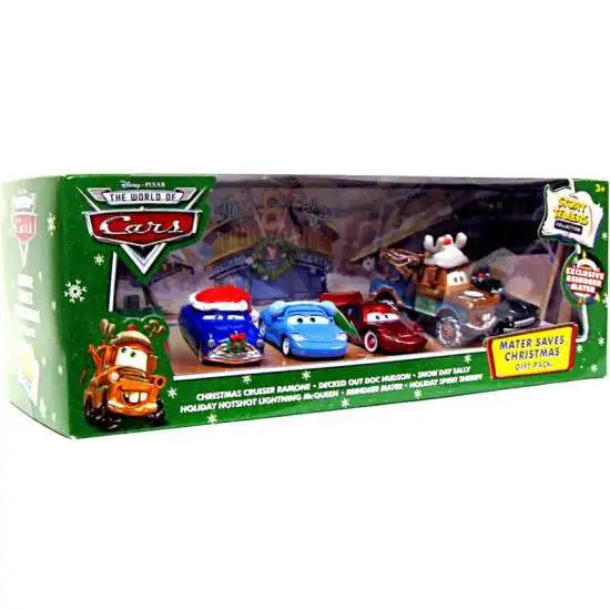 Disney / Pixar Cars The World of Cars Story Tellers Mater Saves Christmas Gift Pack Exclusive Diecast Car Set