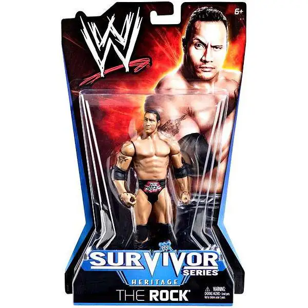 WWE Wrestling Pay Per View Series 11 Survivor Series Heritage The Rock Action Figure
