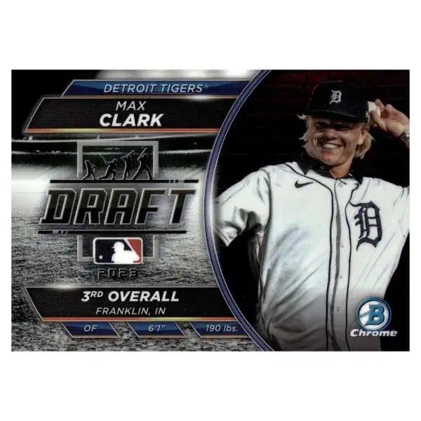 MLB Topps 2023 Bowman Draft Chrome Baseball Draft Night Max Clark BDN-8