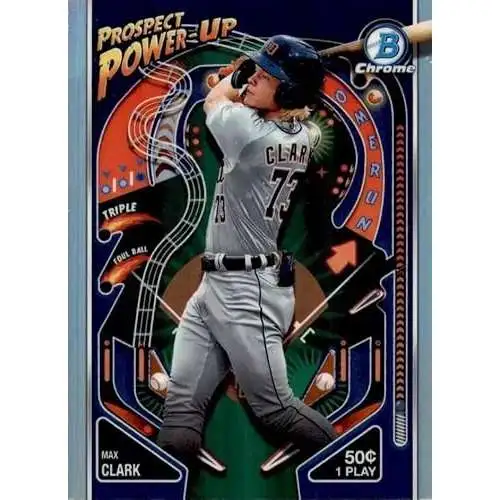 MLB Topps 2024 Bowman Baseball Prospect Power-Up Max Clark PP-12 [Rookie]