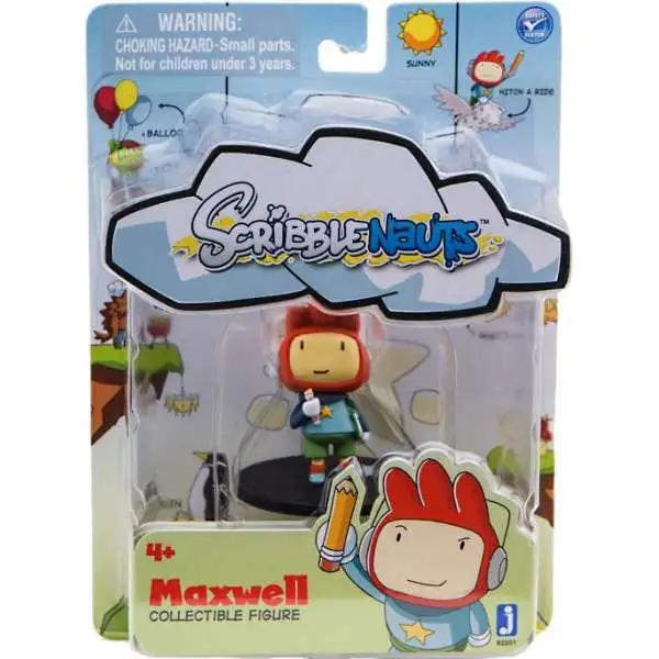 Scribblenauts Maxwell 2-Inch Mini Figure [With Notebook, Damaged Package]