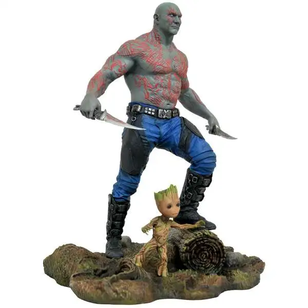 Marvel Guardians of the Galaxy Vol. 2 Drax & Baby Groot 9-Inch PVC Figure