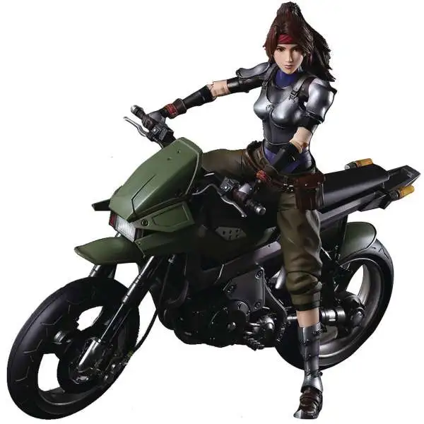 Play Arts Kai Final Fantasy VII Remake Jessie with Motorcycle Action Figure (Pre-Order ships June)
