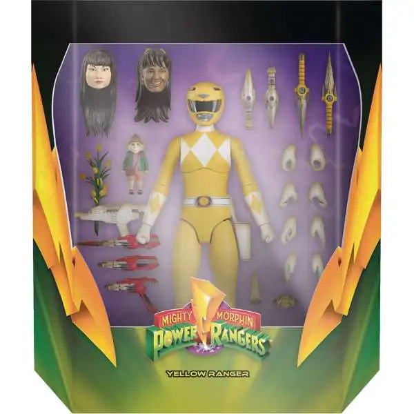 Power Rangers Ultimates Yellow Ranger Action Figure [Mighty Morphin']