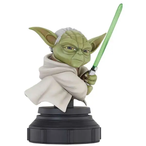 Clone Wars Star Wars Animated Yoda 5-Inch Mini Bust (Pre-Order ships July)