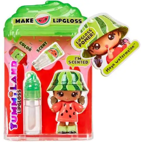 Yummiland Make Lipgloss Maya Watermelon Doll [Scented!]