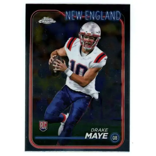 NFL 2024 Topps Chrome Football Base Drake Maye #203 [Rookie]