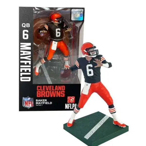 NFL Cleveland Browns Football Baker Mayfield Action Figure [Orange Cleats, Regular Version]