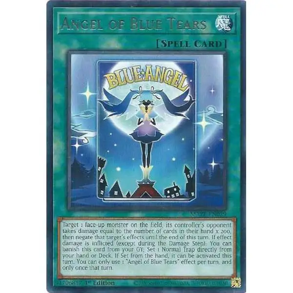 YuGiOh Trading Card Games Maze of Memories Rare Angel of Blue Tears MAZE-EN029