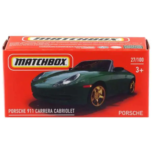 Matchbox Power Grabs Porsche 911 Carrera Cabriolet Diecast Car #27/100