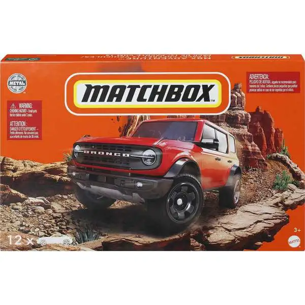Matchbox MBX Adventure Diecast Car 12-Pack [Damaged Package]