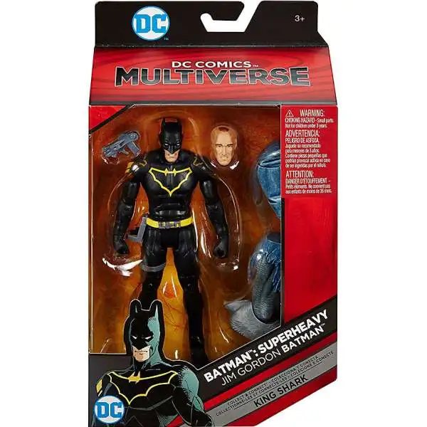 DC Batman: Superheavy Multiverse King Shark Series Jim Gordon Batman Action Figure