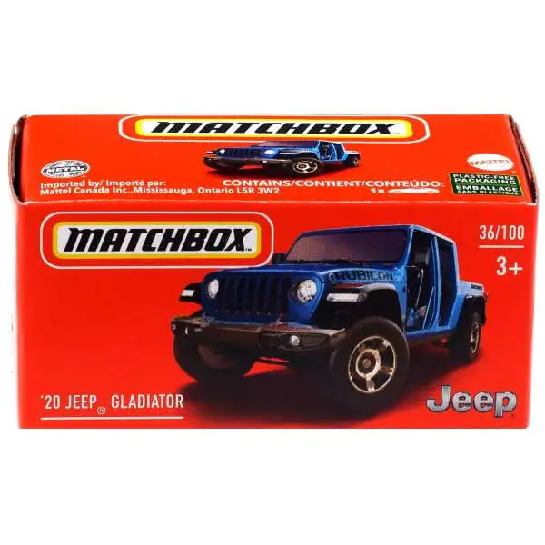 Matchbox Drive Your Adventure '20 Jeep Gladiator Diecast Car #36/100 [Blue]