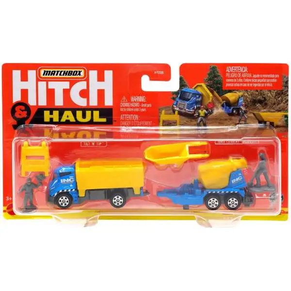 Matchbox Hitch & Haul MBX Construction Zone Diecast Vehicle [Version 1]