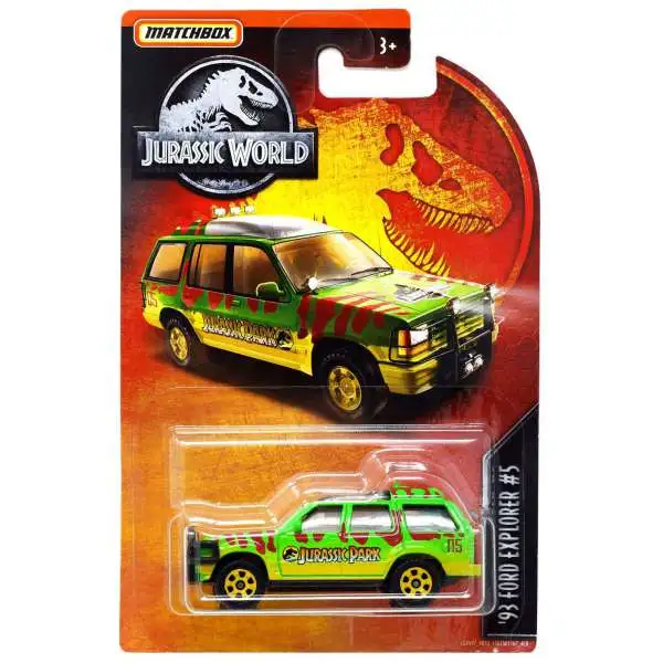 Jurassic World Matchbox '93 Ford Explorer #5 Diecast Vehicle