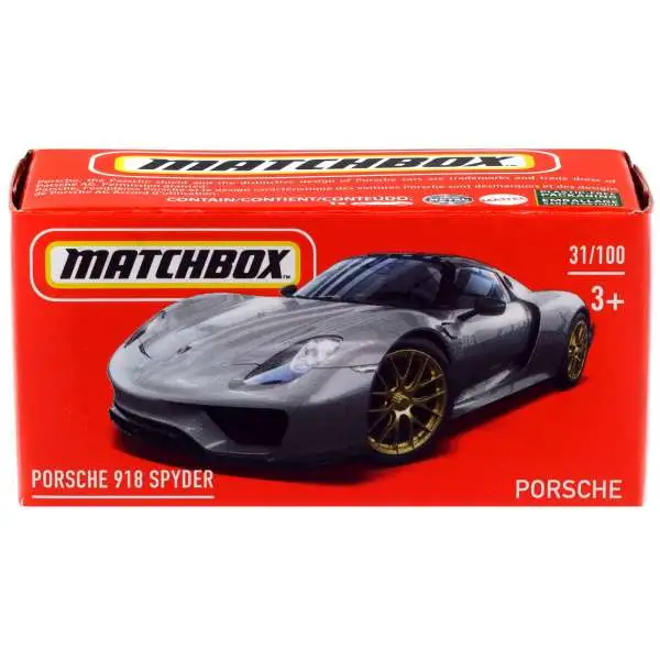 Matchbox Power Grabs Porsche 918 Spyder Diecast Car #31/100