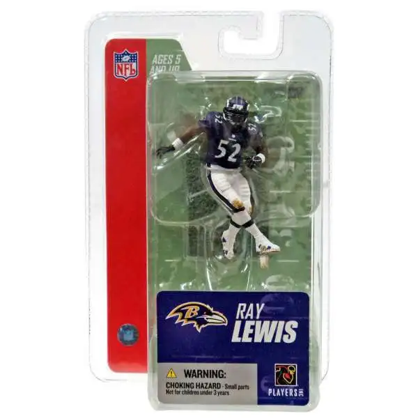 McFarlane Toys NFL Baltimore Ravens Sports Picks Football Series 3 Mini Ray Lewis 3-Inch Mini Figure [Purple Jersey]