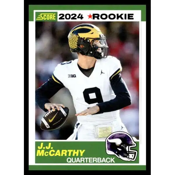 NFL 2024 Score Football 35th Anniversary J.J. McCarthy #8 [Rookie]