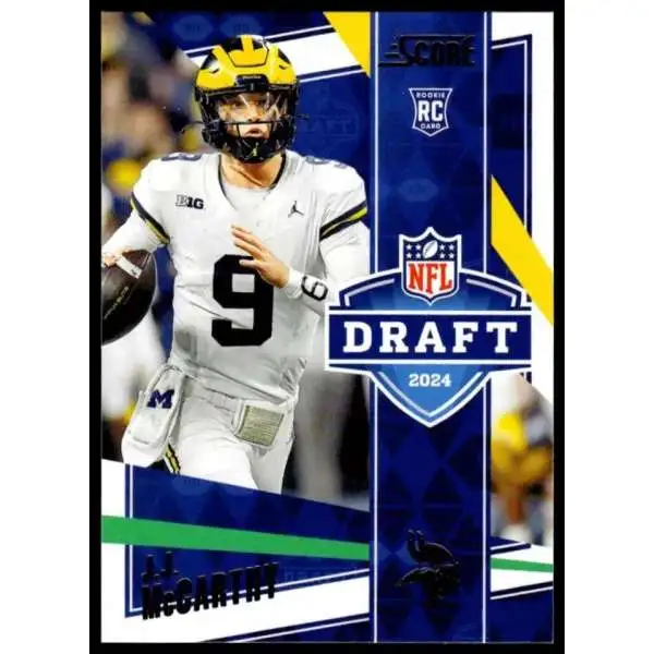 NFL 2024 Score Football NFL Draft J.J. McCarthy #4 [Rookie]