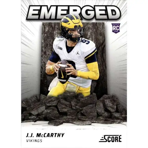 NFL 2024 Score Football Emerged J.J. McCarthy EM-JMY [Rookie]