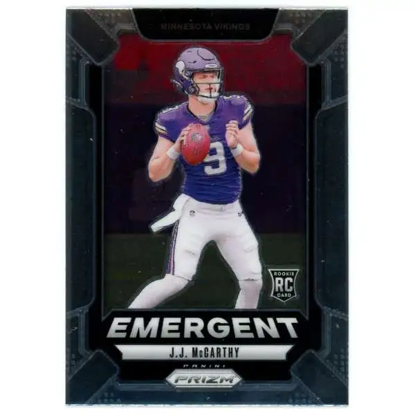 NFL 2024 Panini Prizm Football Emergent J.J. McCarthy #19 [Rookie]