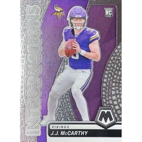 NFL 2024 Panini Mosaic Football Introductions J.J. McCarthy #5 [Rookie]