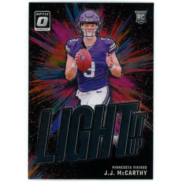 NFL 2024 Panini Donruss Optic Football Light it Up J.J. McCarthy #2 [Rookie]