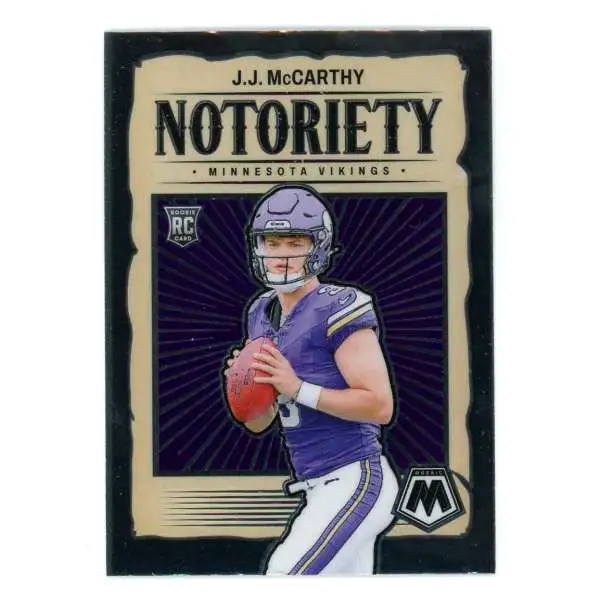 NFL 2024 Panini Mosaic Football Notoriety J.J. McCarthy #21 [Rookie]