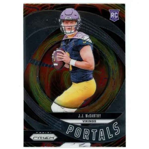 NFL 2024 Panini Prizm Football Portals J.J. McCarthy #7 [Rookie]