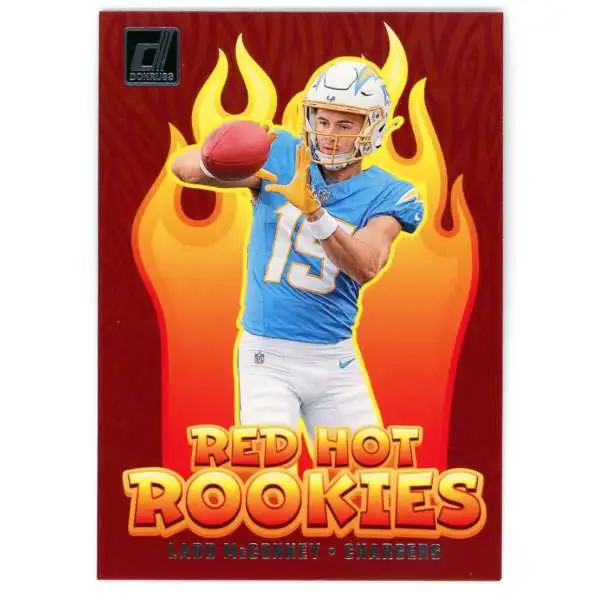 NFL 2024 Panini Donruss Football Red Hot Rookies Ladd McConkey RHR-LMY [Rookie]