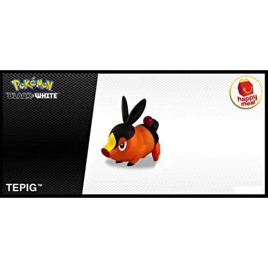 Pokemon Black & White Happy Meal Tepig Action Figure [Loose]