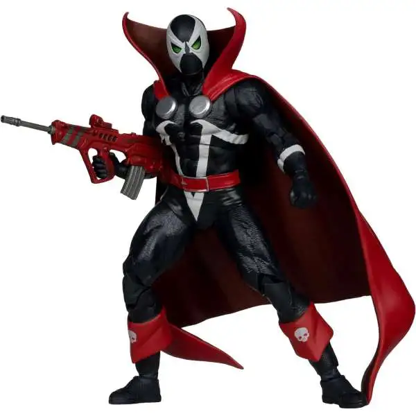 McFarlane Toys Page Punchers Spawn Action Figure & Comic Book [1977 Red & Black, Red Platinum Edition, Digital Collectible]