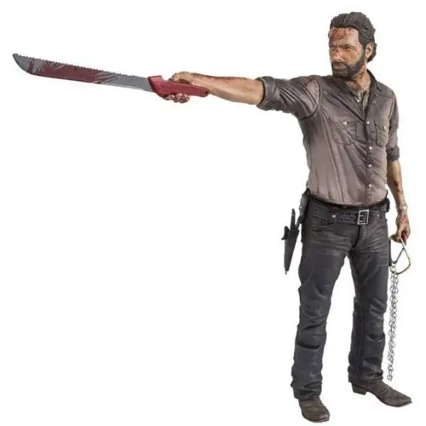 McFarlane Toys The Walking Dead AMC TV Rick Grimes Deluxe Action Figure [Vigilante, Bloody Version]