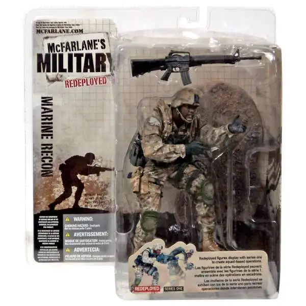 McFarlane Toys Military Redeployed Series 1 Marine Recon Soldier Action Figure [African American]