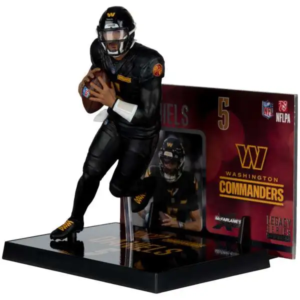 McFarlane Toys NFL Washington Commanders Jayden Daniels Posed Figure [Alternate Black Uniform]